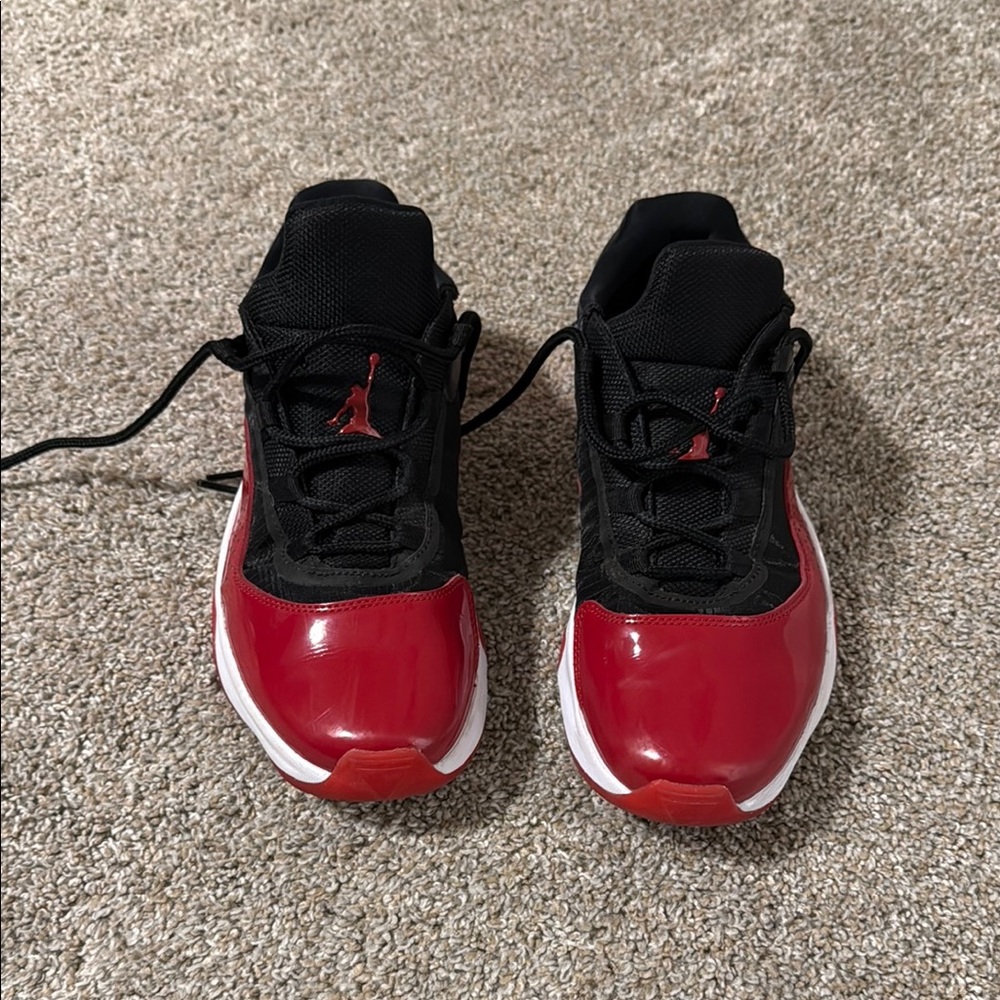 Jordan Kids' Red and Black Sneakers